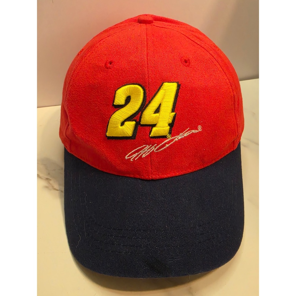 Kellogg's Racing Jeff Gordon 24 NASCAR Hat Red Navy Blue Adjustable Cap 2008